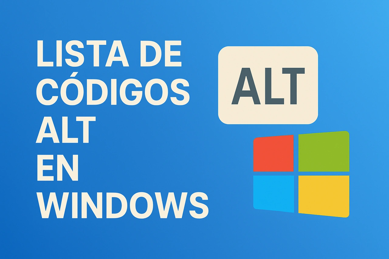 Lista de códigos ALT: Símbolos y caracteres especiales en Windows