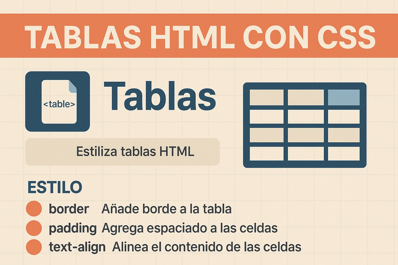 Tablas HTML: tutorial con ejemplos de código CSS