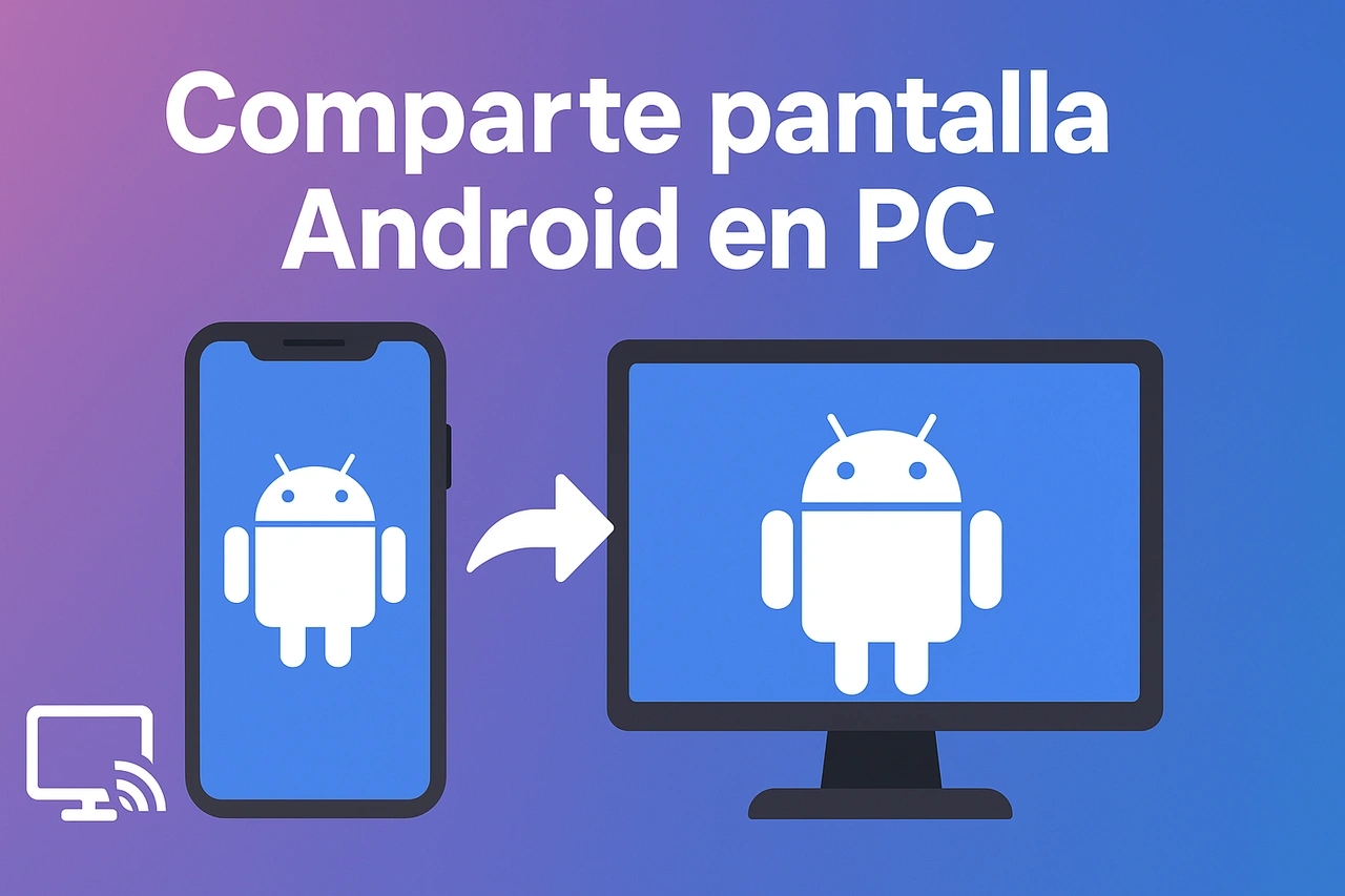 Comparte pantalla Android en PC Windows: Cómo proyectar la pantalla