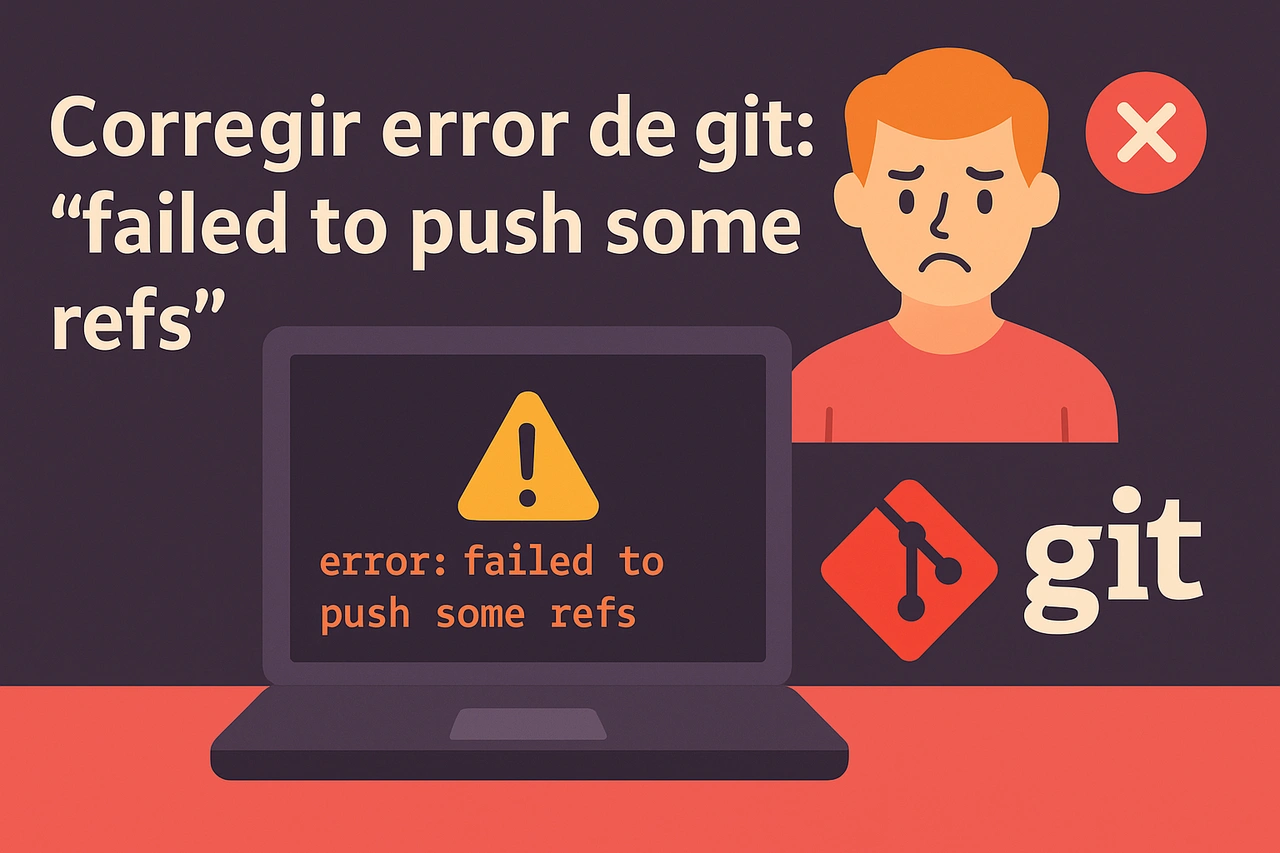 Corregir error al hacer push en Git: failed to push some refs