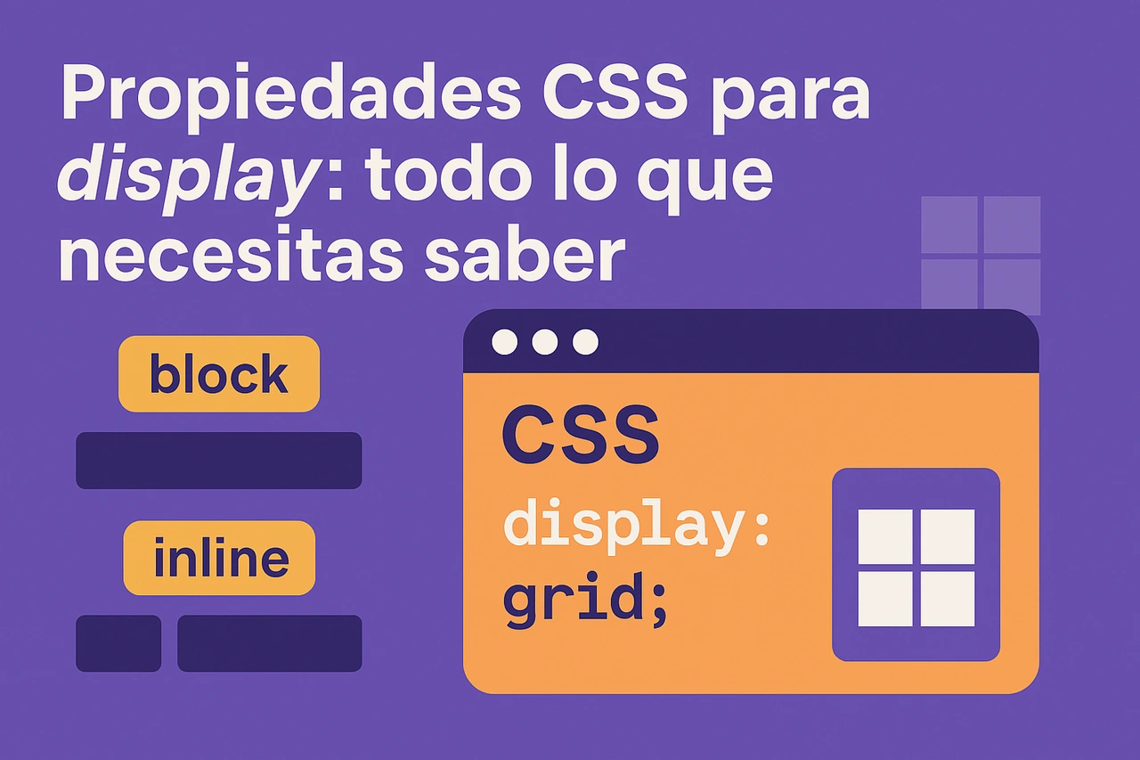 Propiedades CSS para display: todo lo que necesitas saber