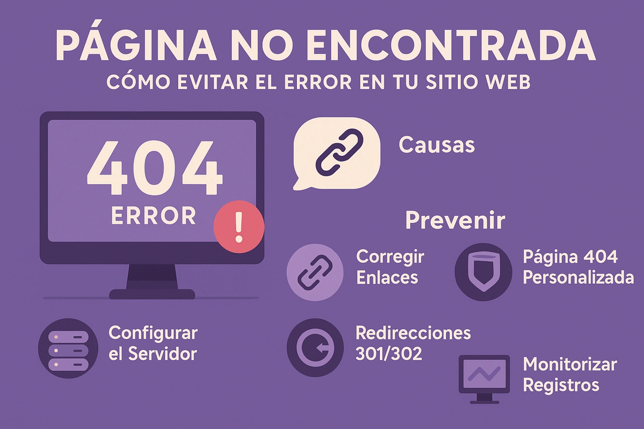 Página no encontrada: Cómo evitar el error en tu sitio web