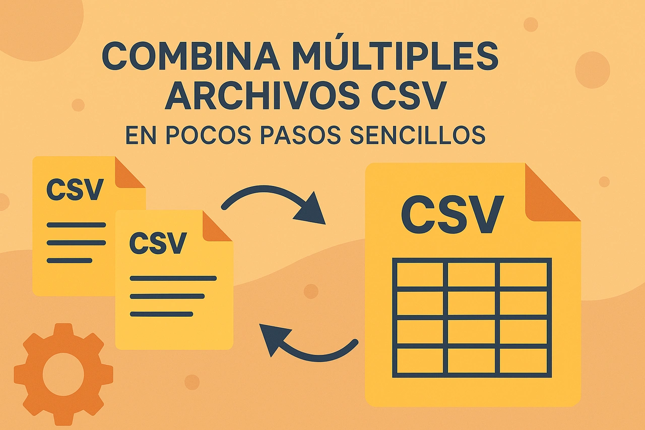Combina múltiples archivos CSV en pocos pasos sencillos