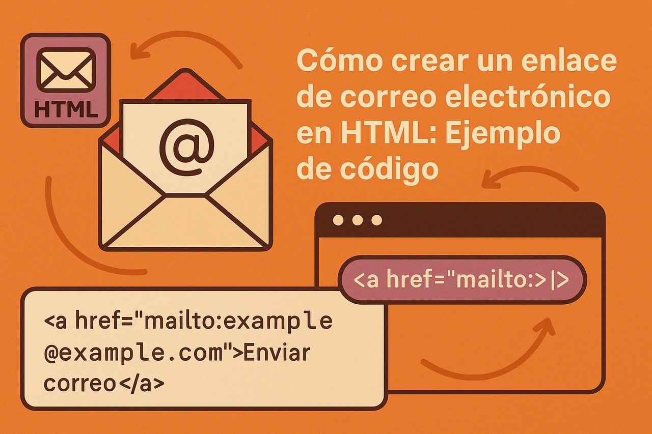 Cómo crear un enlace de correo electrónico en HTML: Ejemplo de código