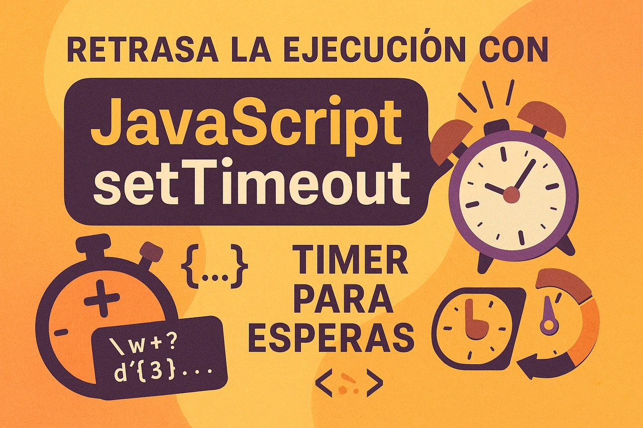 Retrasa la ejecución con JavaScript setTimeout: Timer para esperas