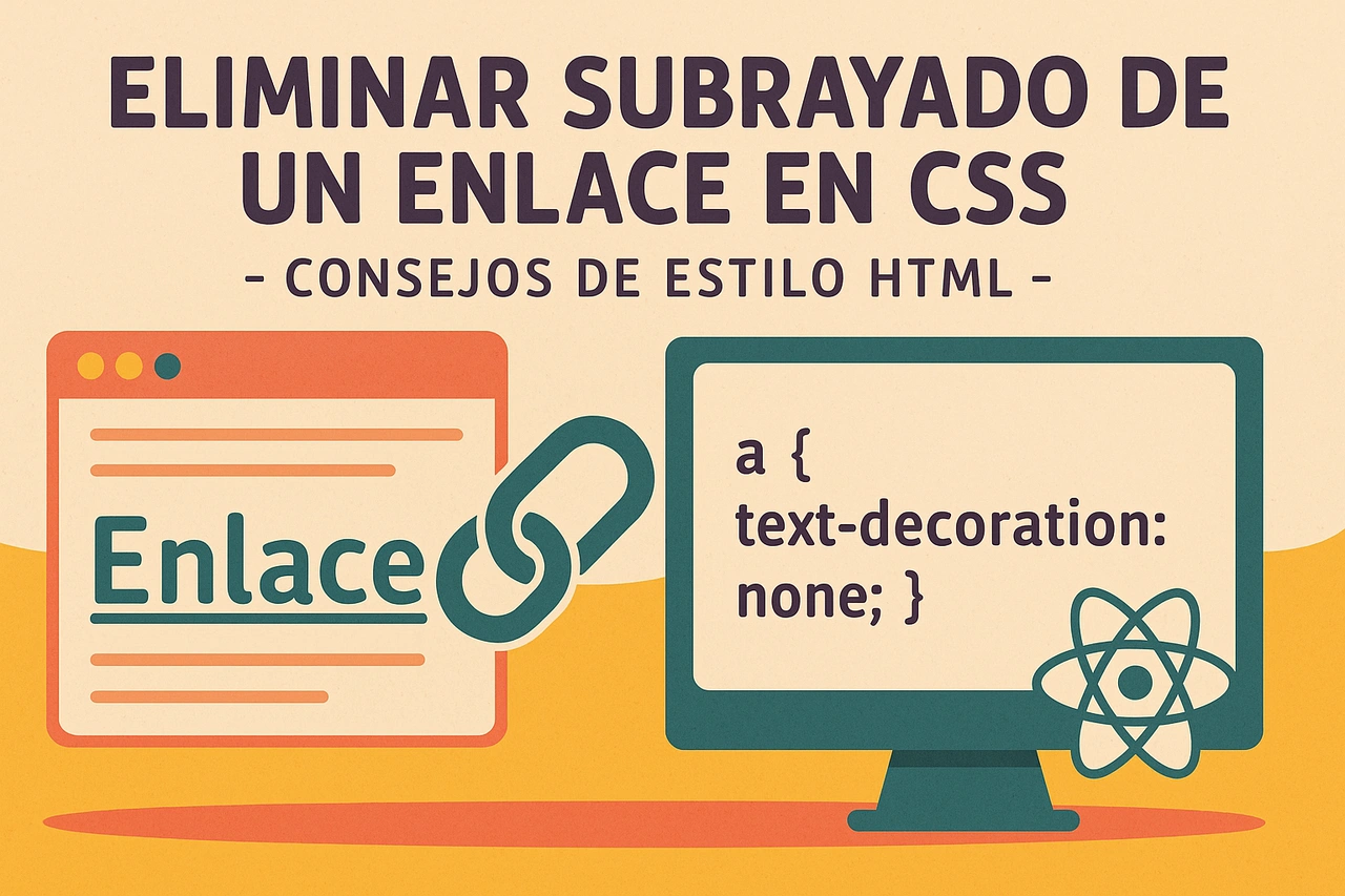 Eliminar subrayado de un enlace en CSS - Consejos de estilo HTML