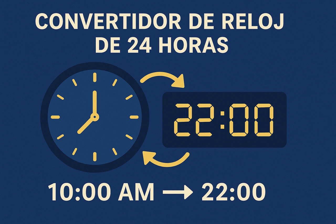 Convertidor de reloj de 24 horas: Guía completa para convertir AM/PM a horario de 24 horas