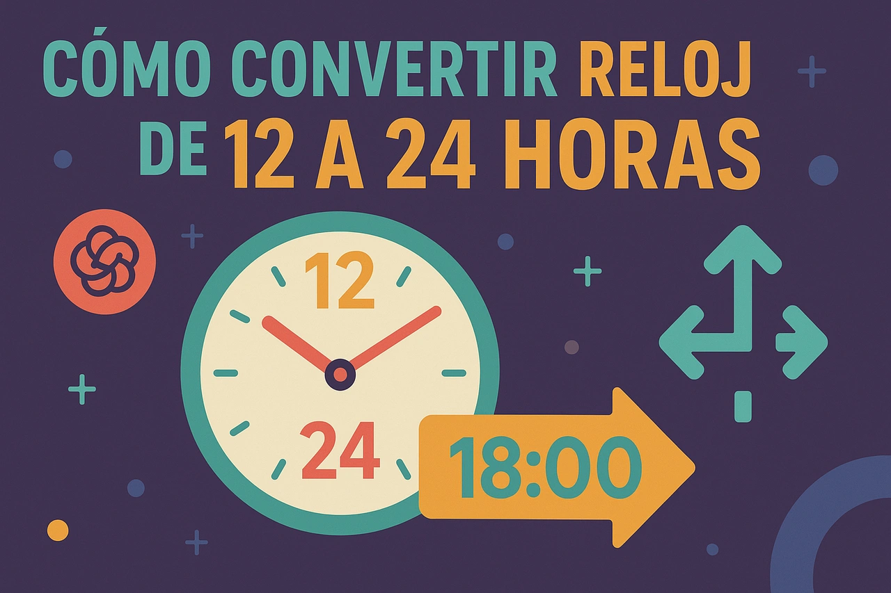 Cómo Convertir Reloj de 12 a 24 Horas