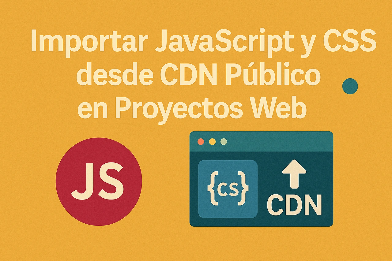 Importar JavaScript y CSS desde CDN Público en Proyectos Web