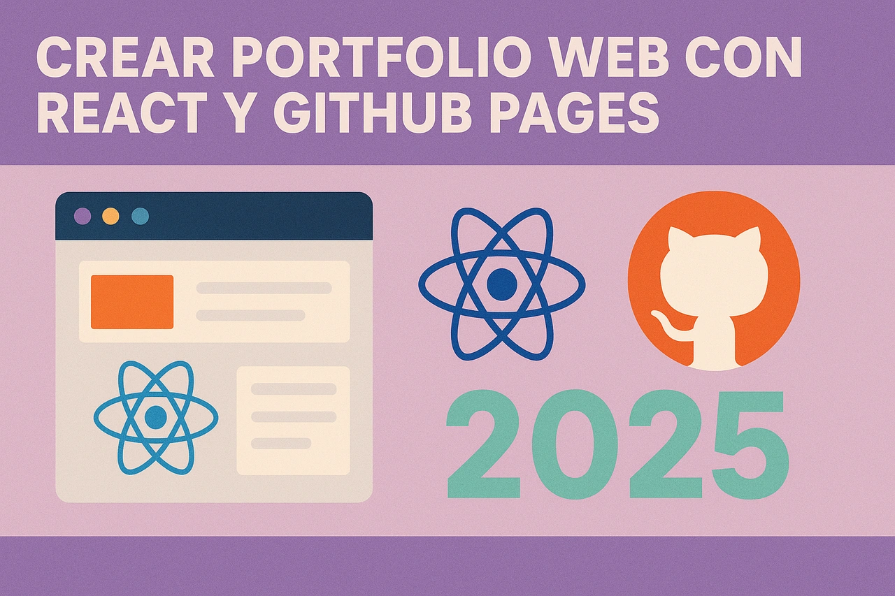 Crear Portfolio Web con React y GitHub Pages en 2025
