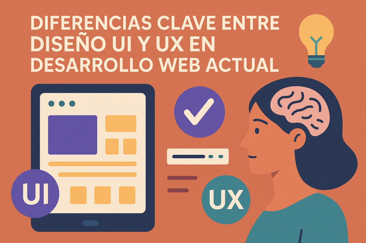 Diferencias clave entre diseño UI y UX en desarrollo web actual