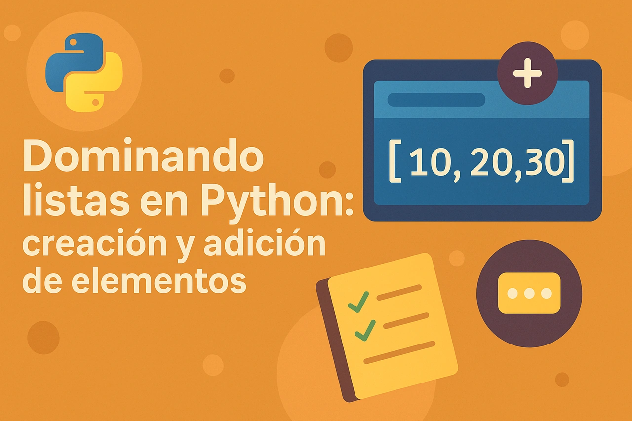 Dominando listas en Python: creación y adición de elementos