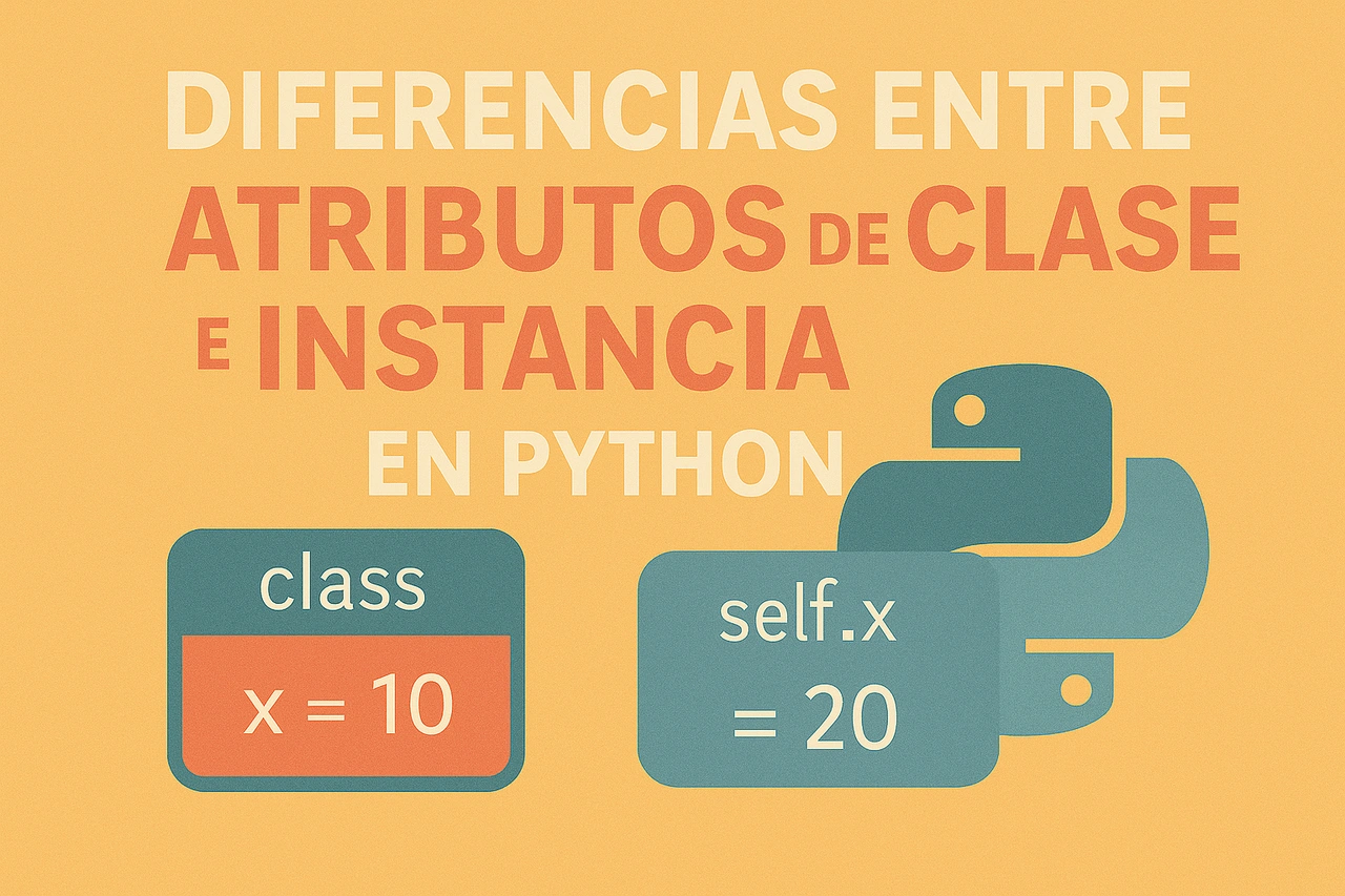 Diferencias entre atributos de clase e instancia en Python