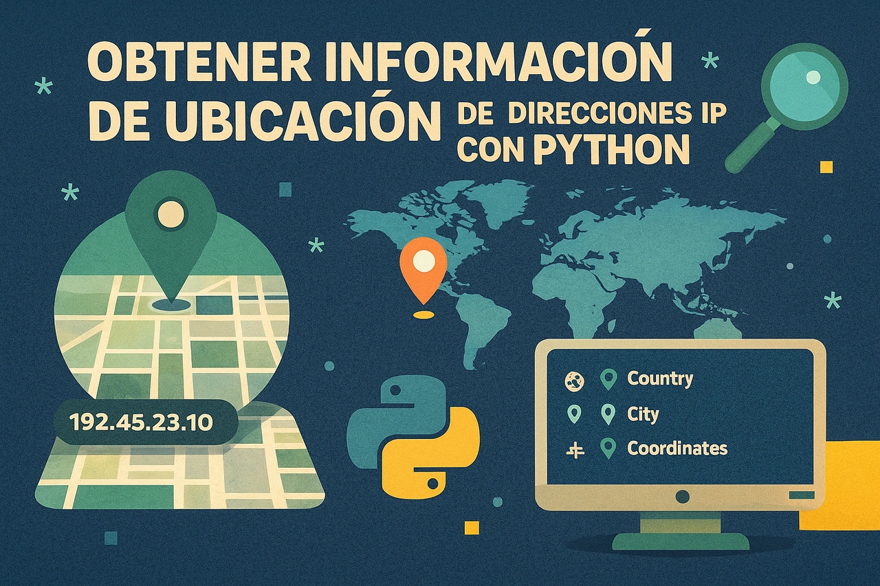 Obtener información de ubicación de direcciones IP con Python