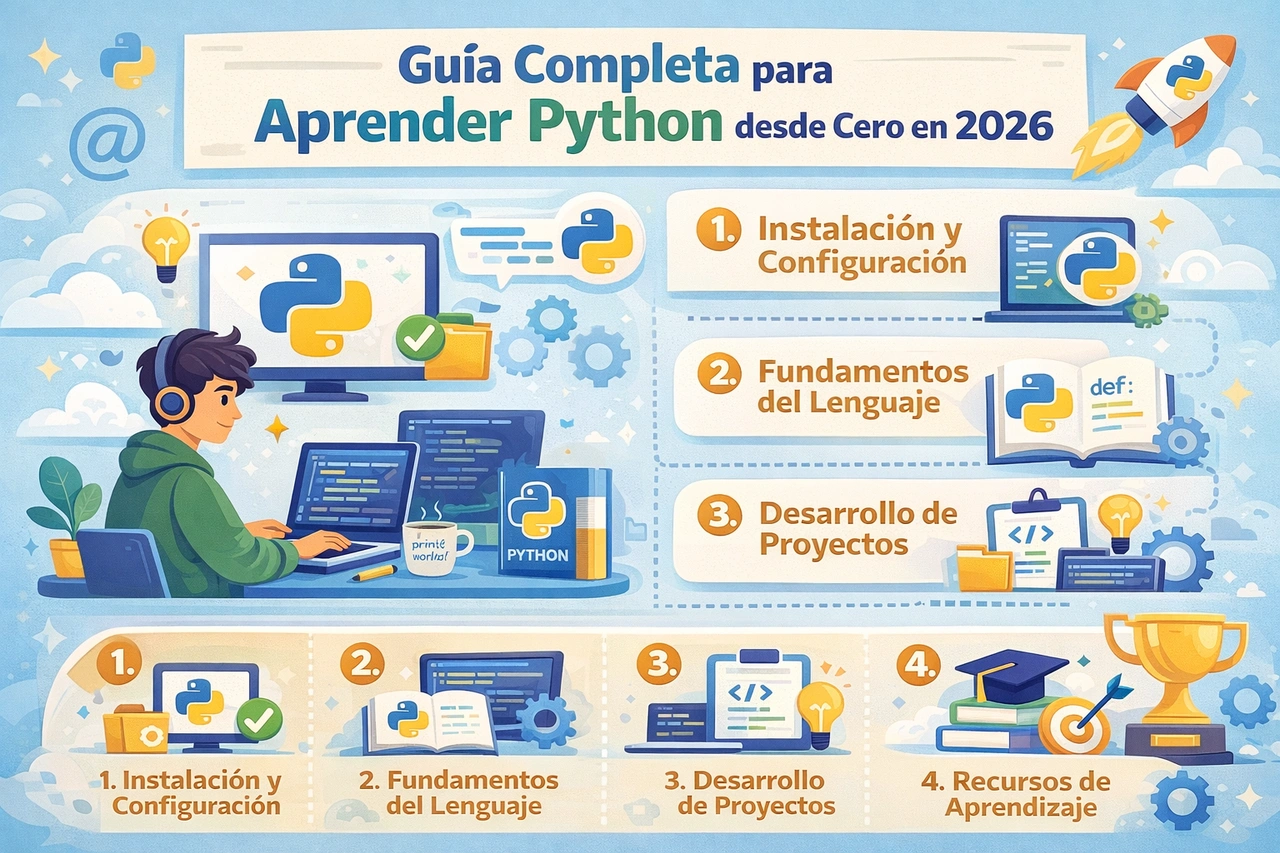 Guía Completa para Aprender Python desde Cero en 2026