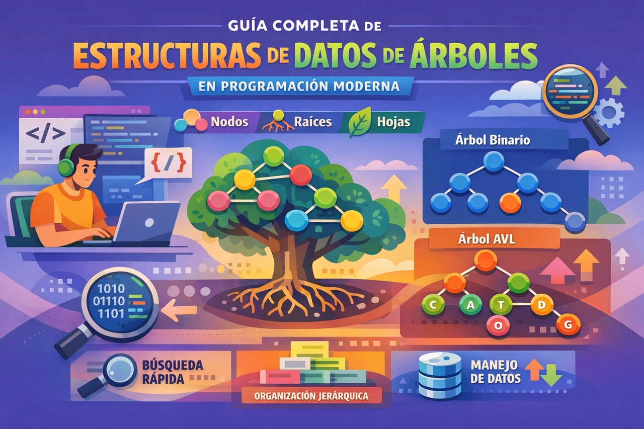 Guía Completa de Estructuras de Datos de Árboles en Programación Moderna