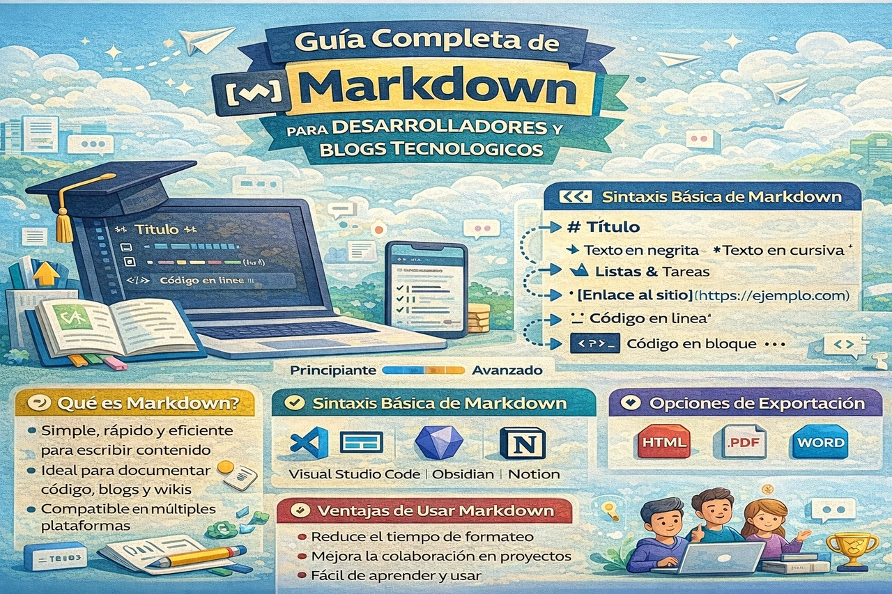Guía Completa de Markdown para Desarrolladores y Blogs Tecnológicos
