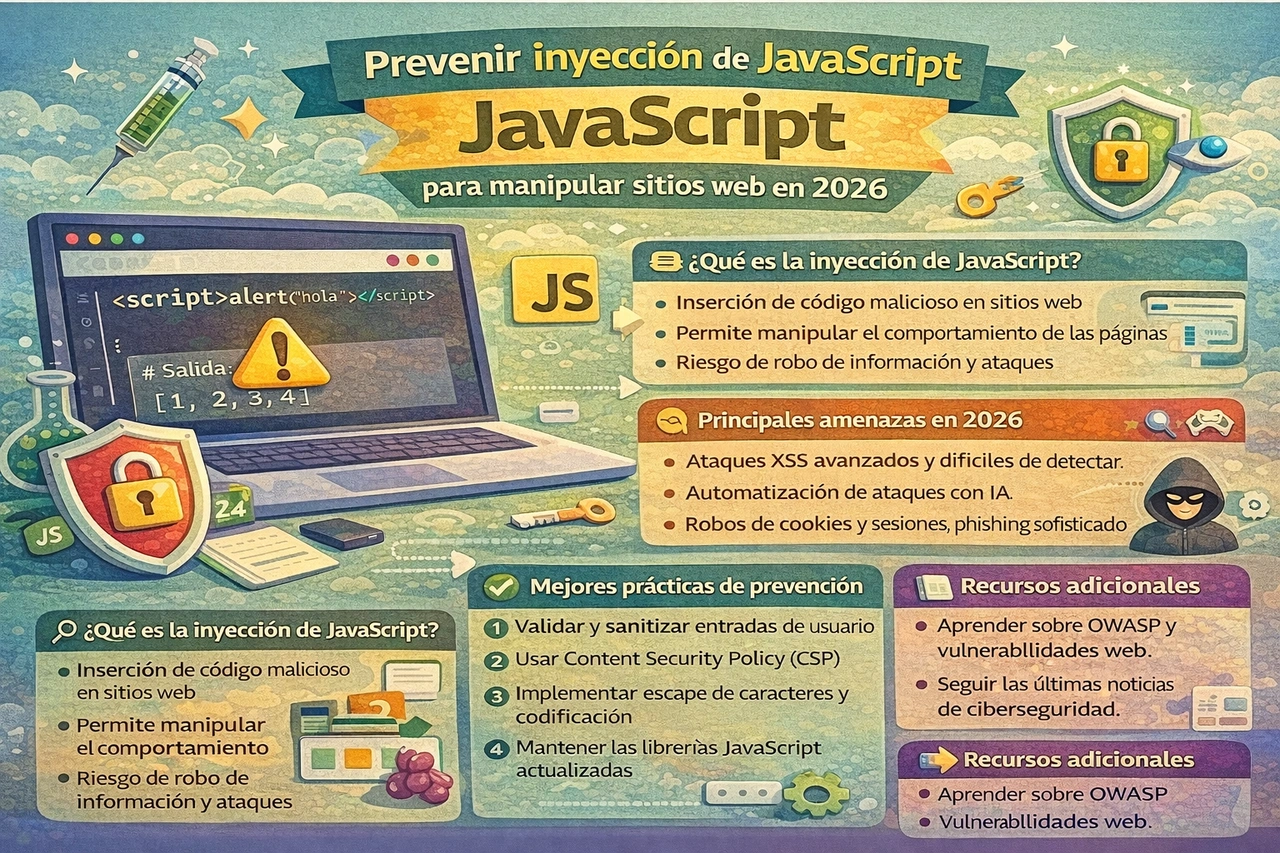 Inyección automática de JavaScript para manipular sitios web en 2026