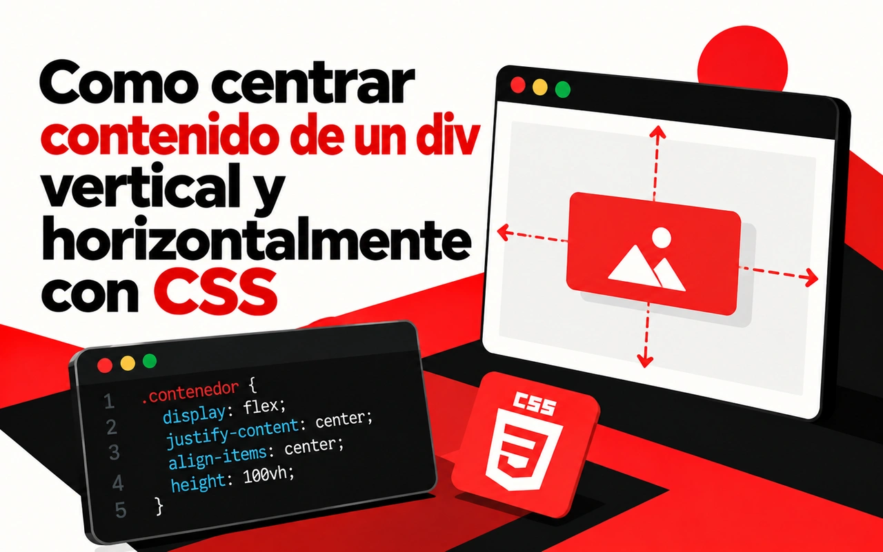 Como centrar contenido de un div vertical y horizontalmente con CSS
