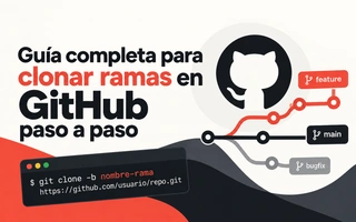 Guía completa para clonar ramas en GitHub paso a paso