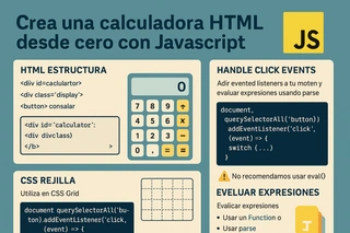 Crea una calculadora HTML desde cero con JavaScript: Tutorial completo