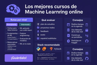Los mejores cursos de Machine Learning Online: Listad de recursos