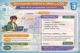 Dominando ::before y ::after en CSS: Uso de la propiedad content