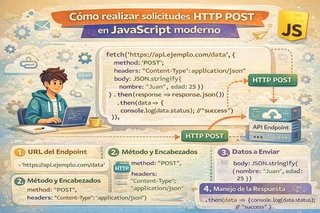Cómo realizar solicitudes HTTP POST en JavaScript moderno