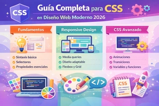 Guía Completa para Aprender CSS en Diseño Web Moderno 2026