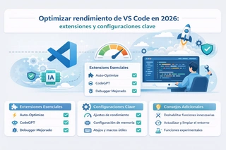 Optimizar rendimiento de VS Code en 2026: extensiones y configuraciones clave