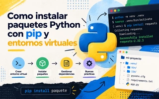 Como instalar paquetes Python con pip y entornos virtuales