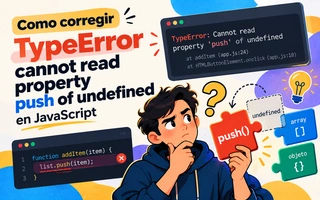 Como corregir TypeError cannot read property push of undefined en JavaScript
