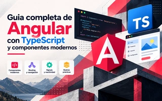 Guia completa de Angular con TypeScript y componentes modernos
