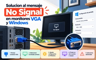Solucion al mensaje No Signal en monitores VGA y Windows