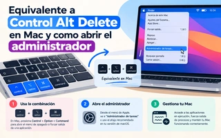 Equivalente a Control Alt Delete en Mac y como abrir el administrador