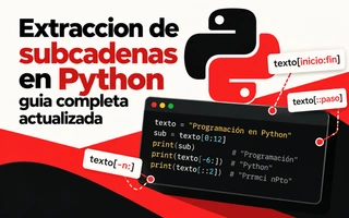 Extraccion de subcadenas en Python guia completa actualizada