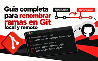 Guia completa para renombrar ramas en Git local y remoto