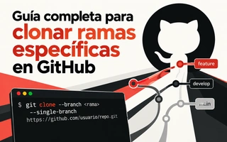 Guia completa para clonar ramas especificas en GitHub