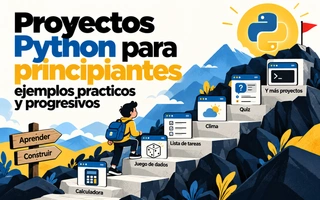 Proyectos Python para principiantes ejemplos practicos y progresivos