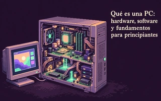 Qué es una PC: hardware, software y fundamentos para principiantes