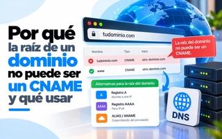 Por qué la raíz de un dominio no puede ser un CNAME y qué usar