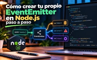 Cómo crear tu propio EventEmitter en Node.js paso a paso