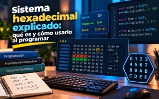 Sistema hexadecimal explicado: qué es y cómo usarlo al programar