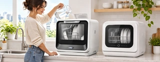Comparing Countertop Dishwashers with Built-in Water Tanks