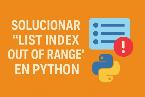 Cómo solucionar el error 'list index out of range' en Python