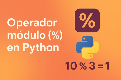 Explicación y uso del operador módulo (%) en Python