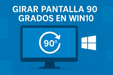 Girar pantalla en Win10: Cambia orientación en 90 grados