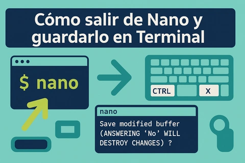 Cómo salir de Nano y guardarlo en Terminal: comandos para Nano