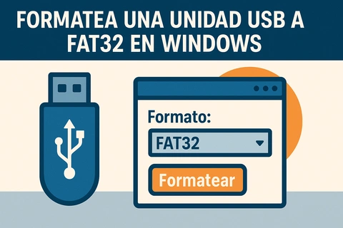 Formatea una unidad USB a FAT32 en Windows 10: Guía práctica