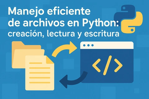 Manejo eficiente de archivos en Python: creación, lectura y escritura